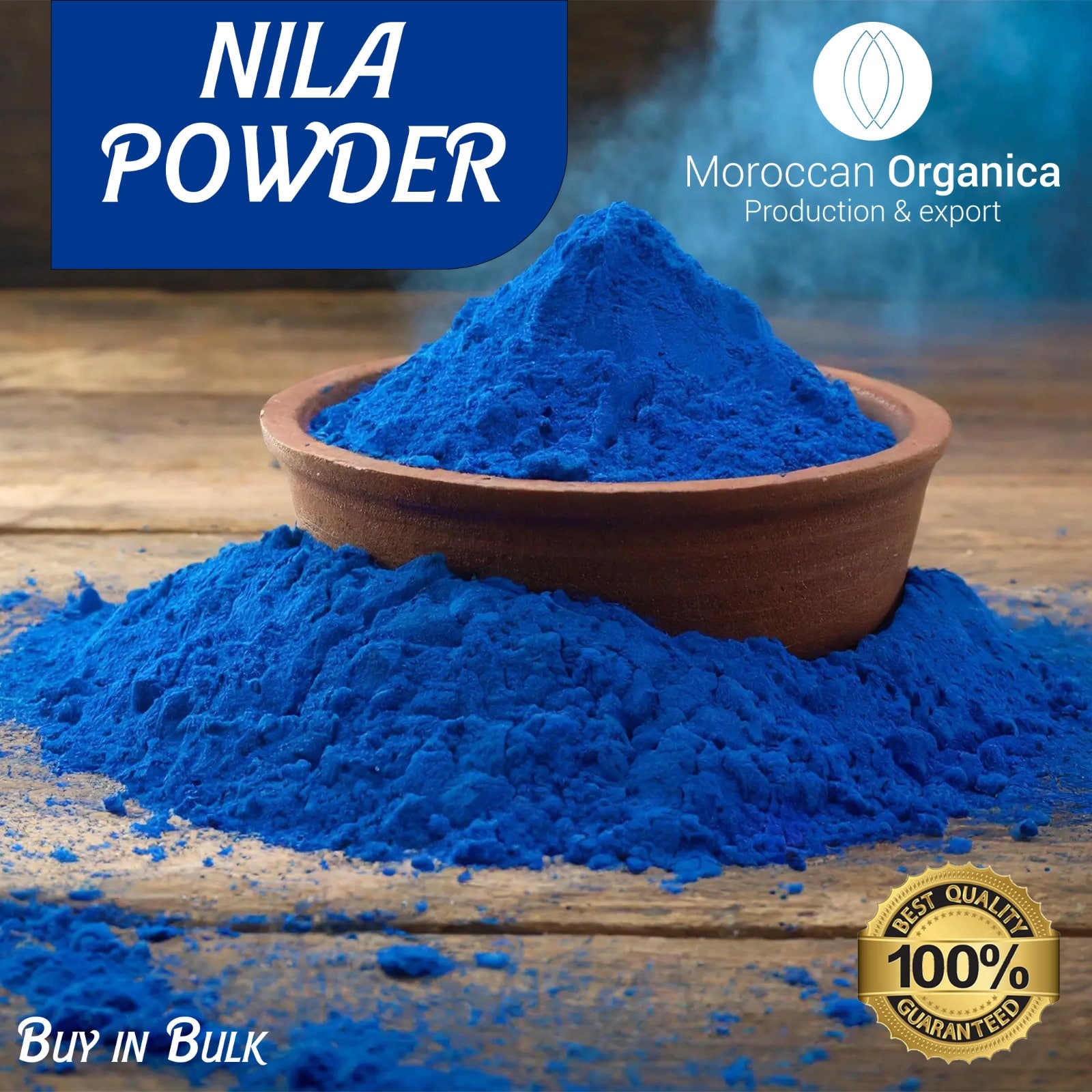 Blue Nila powder presentation